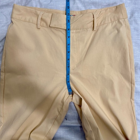 NWOT! Urban Outfitters Butter Yellow Straight Leg High Rise Trouser Pants Sz 10 - Picture 8 of 10